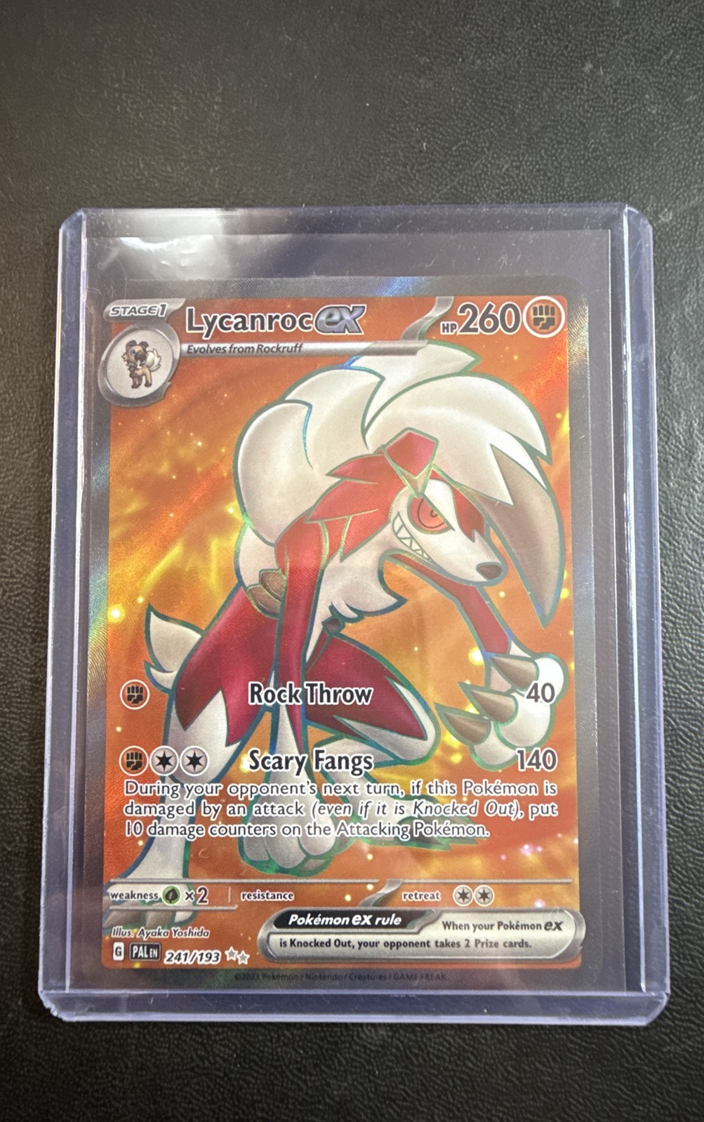 LYCANROC EX 241/193 Sv02: Paldea Evolved Holo