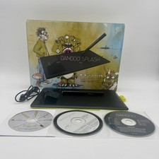 Wacom Bamboo Splash Pen CTL-470 Tablet Black Lime w/ Pen  USB Cable In Box