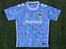 GENUINE COVENTRY CITY SIGNED 25/26 SHIRT FT TORP, WRIGHT, EXACT PROOF SHOWN (H)