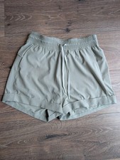 Lululemon Spring Break Away Shorts Sz 4 Green High Rise Athletic Running Active