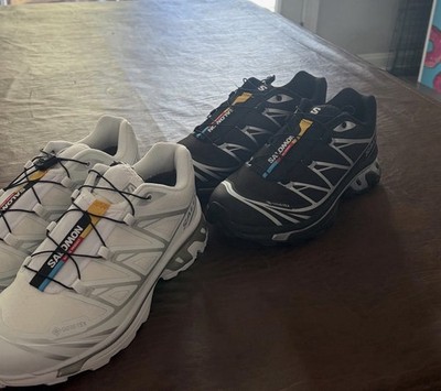 Salomon XT-6 GORE-TEX Men s Low Top Lace-Up Sneakers White Black
