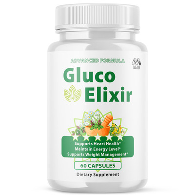 (1 Pack) Gluco Elixir Advanced Support Blood Supplement GlucoElixir 60 Capsules