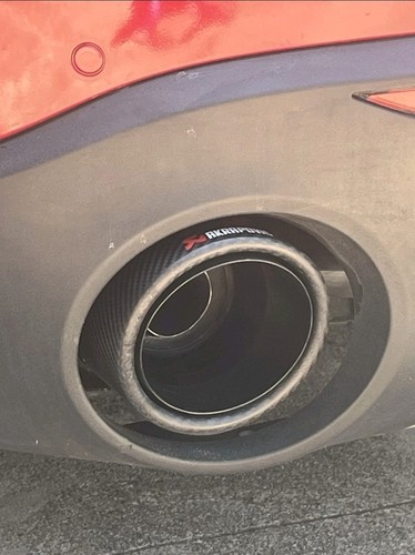 2 TERMINALI SCARICO ACCIAIO INOX NERO FIBRA DI CARBONIO DA 130mm - Imagen 8 de 10