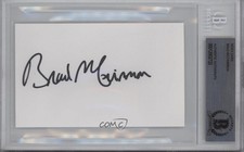 BAS Authenticated Auto Index Cards Brad McCrimmon BGS Authentic Auto 4f5