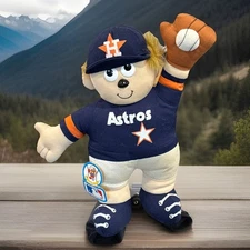 VTG NWT Houston Astros Good Stuff Plush 12” Teddy 1992 MLB Nolan Ryan🔥