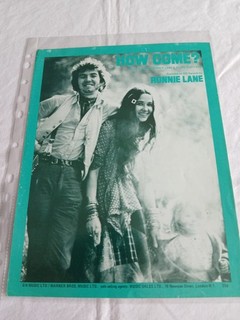Sheet music Ronnie Lane How Come ?