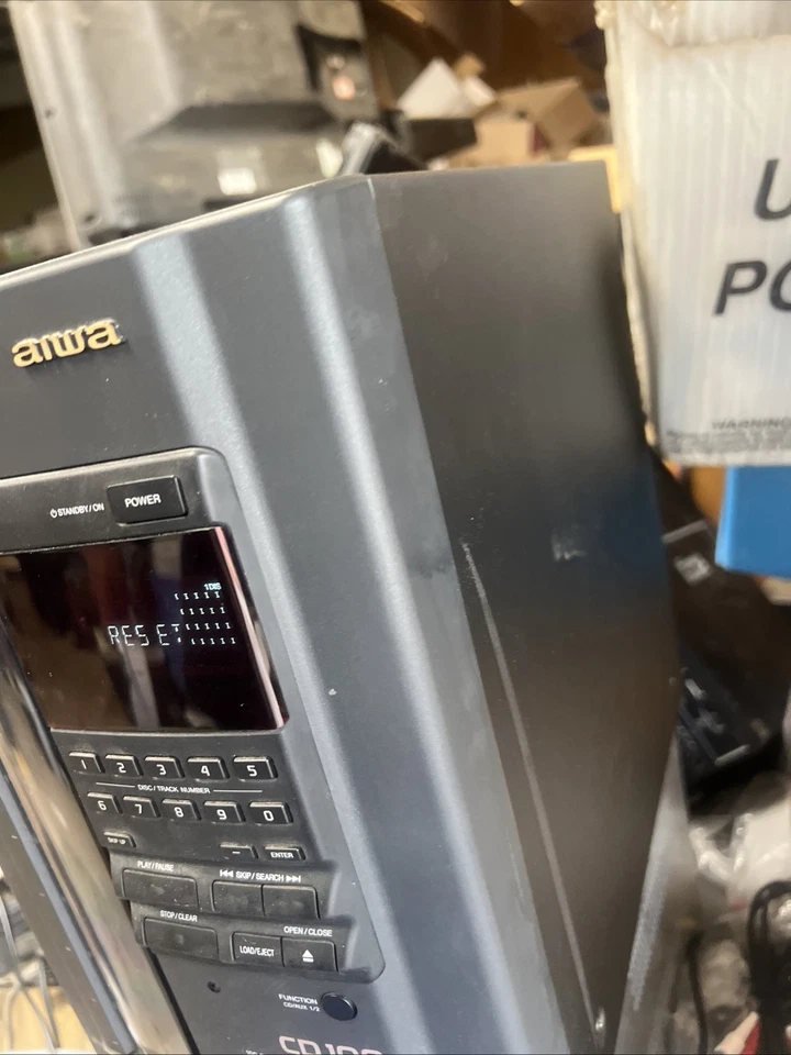 CAMBIADOR DE CD AIWA 100 CD100 DX-C100M DISCO COMPACTO piezas/reparación SIN PROBAR como está Foto 3 de 4