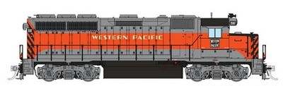 Rapido ~ HO Scale ~ EMD GP40 ~ Western Pacific #3502 ~ DC/Silent ~ 040035