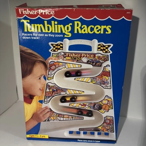 Fisher Price Tumbling Racers 1991 Vintage Vertical Track Only (NO CARS)