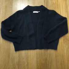 Calvin Klein Ladies 76% Angora Sweater Size Small Black Soft
