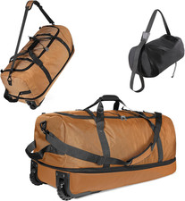 32" Soft-Sided Foldable Wheeled Duffle Bag, 110L Expandable 140L Rolling Travel