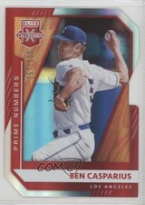 2021 Panini Elite Extra Edition Prime Numbers B Die-Cut 57/136 Ben Casparius rj2