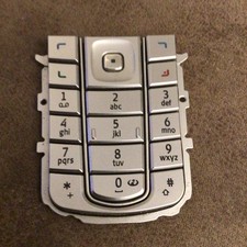 GENUINE ORIGINAL NOKIA 6230i MOBILE PHONE REPLACEMENT SILVER KEYPAD