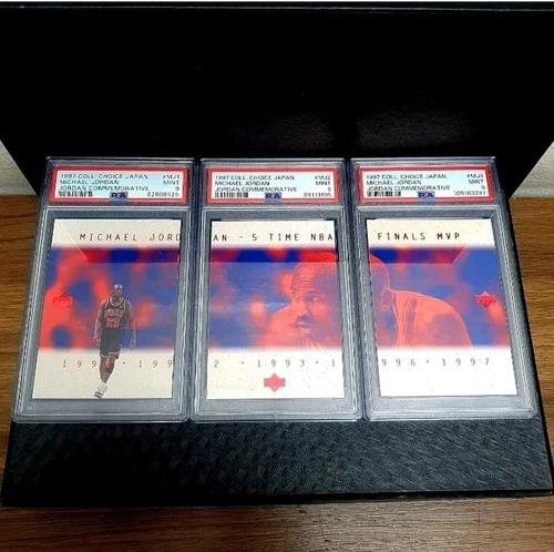 1997 Collector Choice JAPAN Michael Jordan COMMERATIVE LOT 3 CARDS PSA 9,9,9