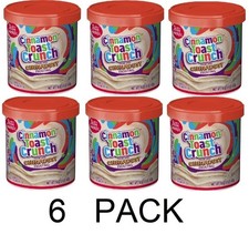 Betty Crocker Tosty cynamonowe Crunch Cinnadust Ciasto Frosting 16 uncji wanna - 6 szt.