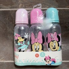 Minnie Mouse Baby Bottle Set of 3, Happy Aqua, 9oz - BPA Free