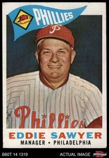 1960 Topps #226 Eddie Sawyer Phillies MANAGER 3.5 - VG+