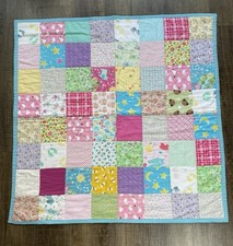 Handmade Baby Quilt Blanket Multicolor/patterns Animals Flowers Stars - Cotton