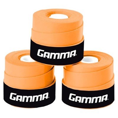 GAMMA Sports Supreme Overgrip for Tennis, Pickleball, Squash, 3 pack, Orange