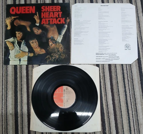 QUEEN Sheer Heart Attack 1974 1st press UK  Vg+ condition plays well. 3U 4U