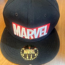 Marvel Black Baseball Cap Adjustable Hat New