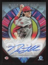 2019 BOWMAN DRAFT NICK LODOLO C19A-NL CLASS OF AUTOGRAPHS REFRACTOR 231/250 REDS