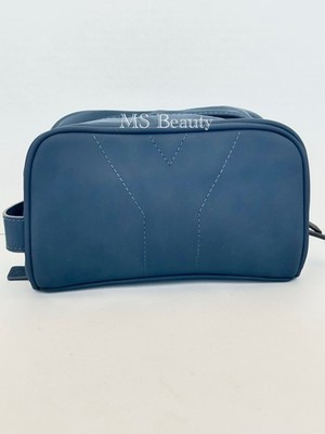 Yves Saint Laurent Parfums Men Pouch / Bag (Dark Blue - 8”x5”x4
