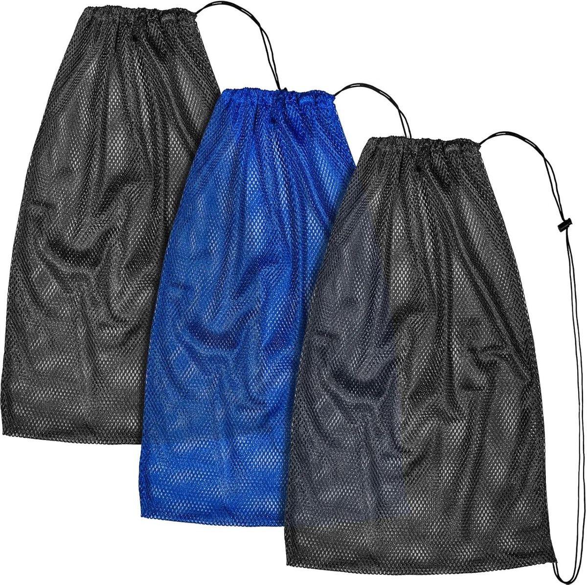 Bolsa De Malla Para Buceo - Ligera, Portátil, Con Hebilla Giratoria Resistente, Ideal Para Equipo De Buceo Y Deportes Acuáticos (Negra)
