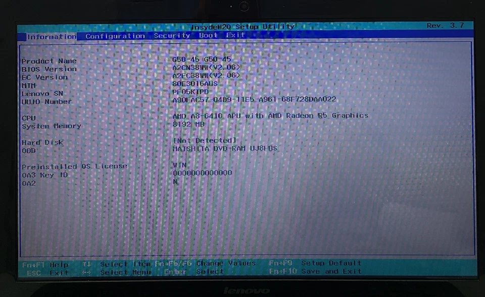 Portátil Lenovo G50-45 15.6" AMD A8-6410 8GB RAM SIN HD/OS (FL) Foto 2 de 4