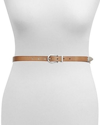 AllSaints Tan Leather Belt with Gold Buckle Brown Leather belt AllSaints - Vitkac LC main image 4