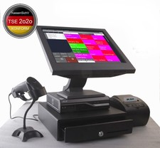 15" Einzelhandel Kassensystem Für Handel, TSE Konform Handel-Kasse Scannerkasse