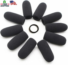 10 Pack Soft Mic Foam Covers Windscreens for David Clark M-4/M-7 Lightspeed Avia