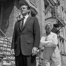 The Twilight Zone Unsigned 8" x 8" photo - Murray Hamilton and Ed Wynn *Z1