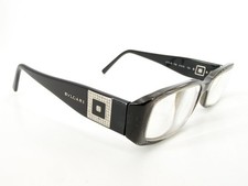 Bvlgari 475-B Eyeglasses FRAMES 799 Black 51 16-135 Crystal Silver Clear M359