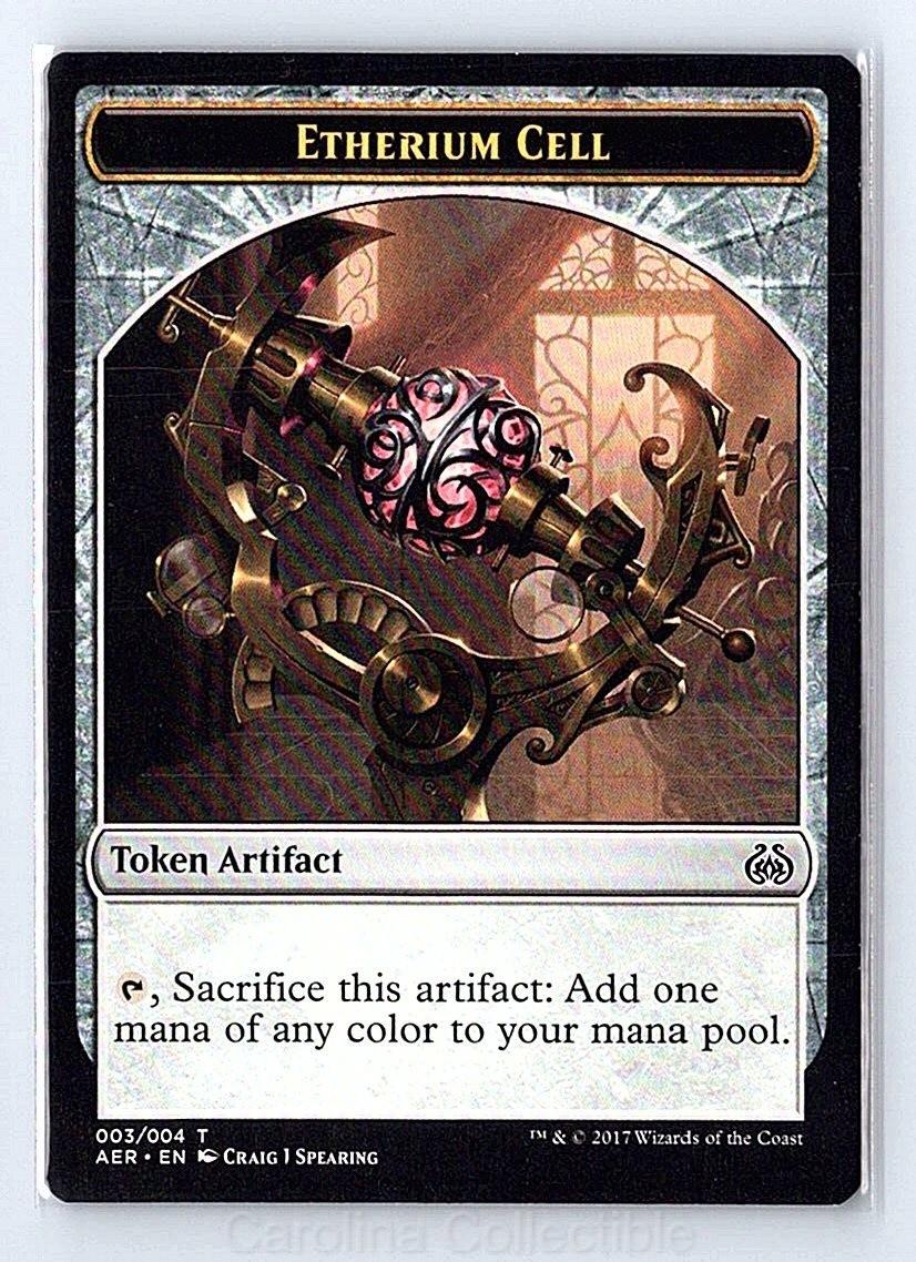Etherium Cell Token Near Mint - Aether Revolt 3 Magic: The Gathering
