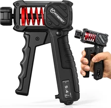 Grip Strength Trainer with Built-In Counter, Adjustable Hand Gripper Strengthene
