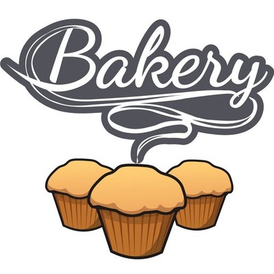 BAKERY Street Sign Metal Plastic Decal pastry cakes cupcakes donuts bread
