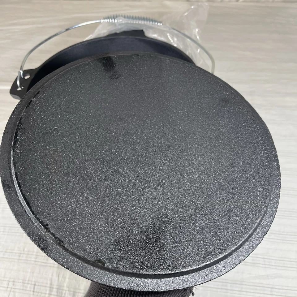 Snap On Cast Iron Dutch Oven Pot Pan w/ Lid Cooking Kitchen Camping NEW ^ - Image 4 of 4