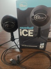 Blue Snowball iCE USB Mic for Recording Streaming on PC Mac - Black