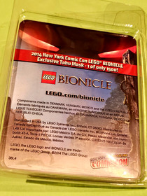 LEGO BIONICLE 2014 NYCC SDCC NEW YORK COMIC CON  TOY FAIR TAHU MASK NEW