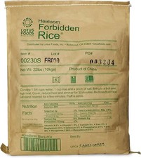 Lotus Foods Bio verbotener Reis 22 Pfund schwarz lila glutenfrei gentechnikfrei