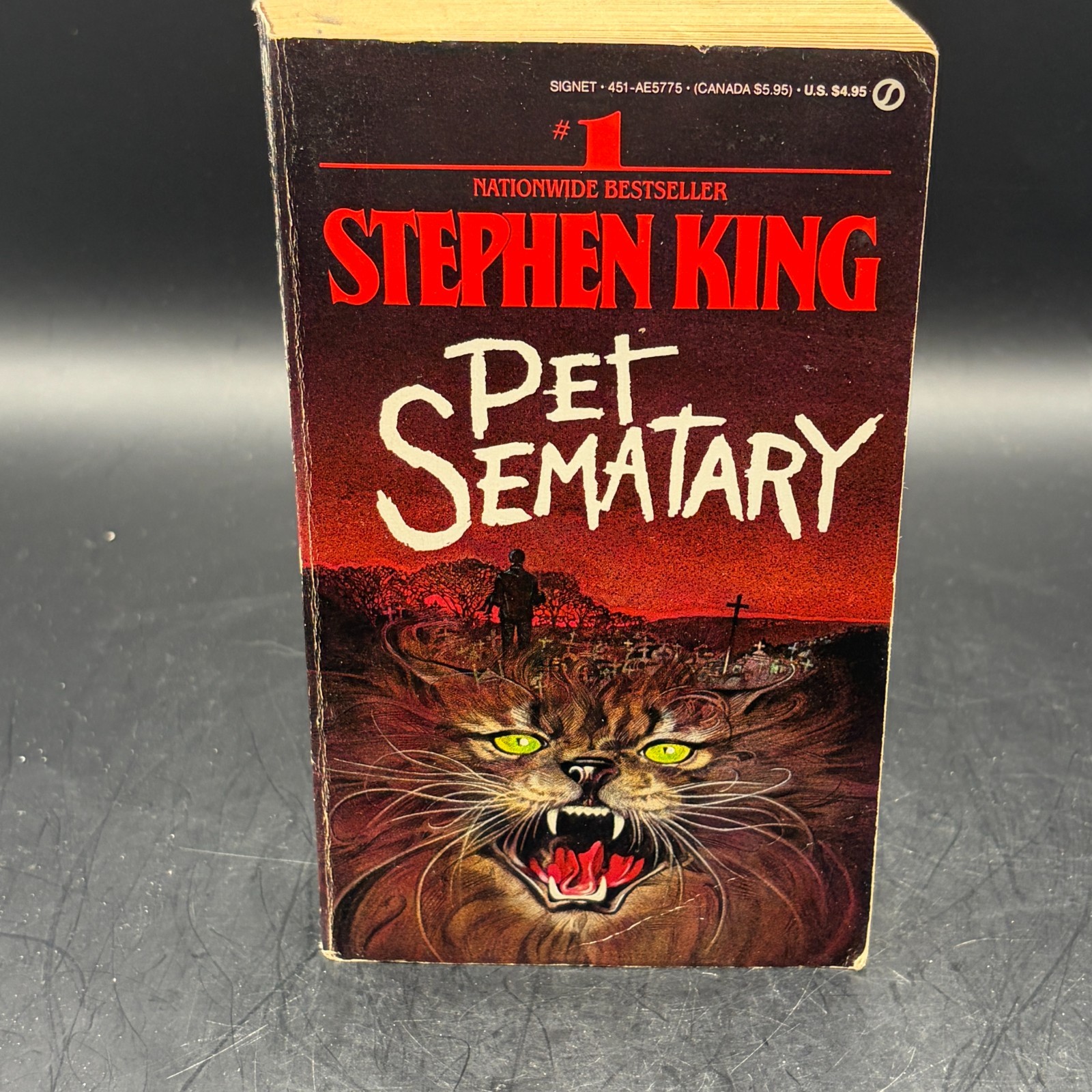 Pet Sematary by Stephen King 1984 Paperback 1st Signet Edition First Printing