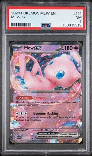 2023 POKEMON MEW EN-151 #151 MEW EX PSA 7