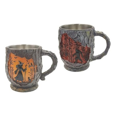 Halloween Tasse leicht 3D Baumrindenstruktur für festliche Freunde Geburtstag