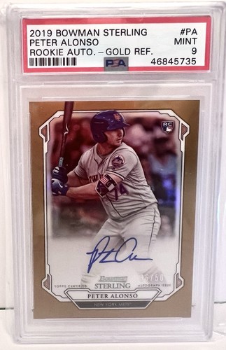 Peter Alonso [Gold Refractor] #PA 2019 Bowman Sterling Rookie Autographs card