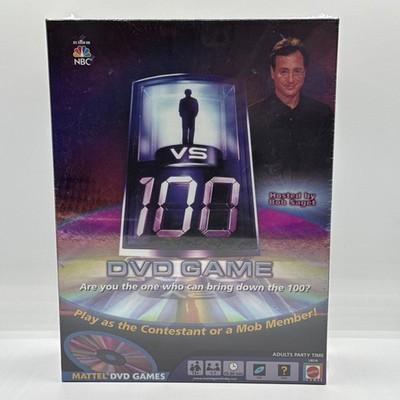 Mattel 1 VS 100 DVD Board Game Trivia Multiplayer Game Brand New Sealed