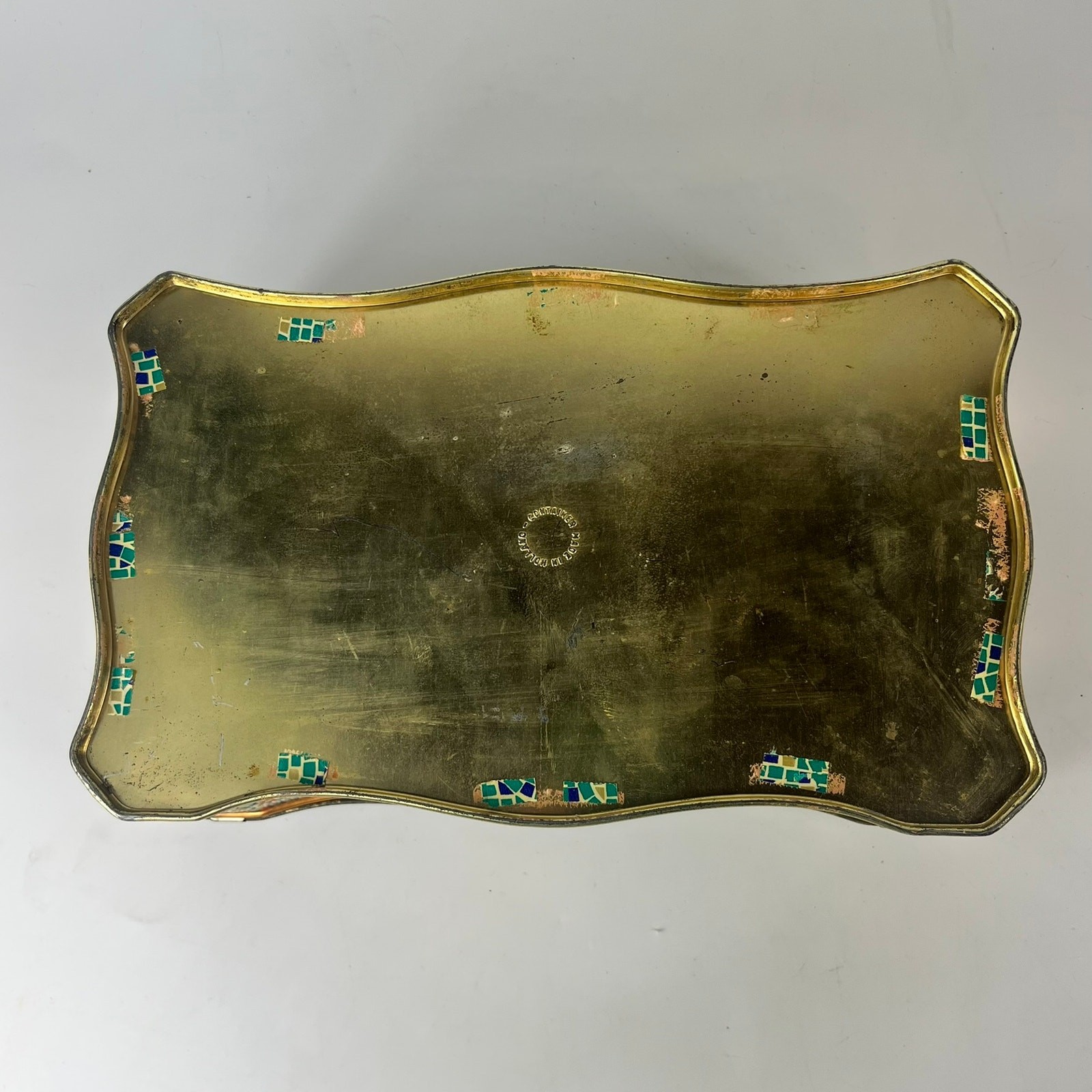 Vintage Holland Tin & 50+ Sewing Bias Tape Rolls Collectible Craft Supplies Box