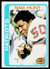Sam Hunt, 1978 Topps, #461, New England Patriots,