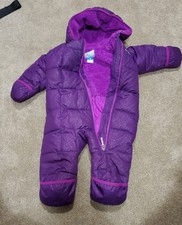 Columbia Snuggly Bunny Bunting Kids 12-18 Months Snowsuit Purple