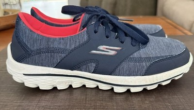 SKETCHERS GOGOLF Sneakers SIZE 7 Style# 13637 Blue Pink GUC 